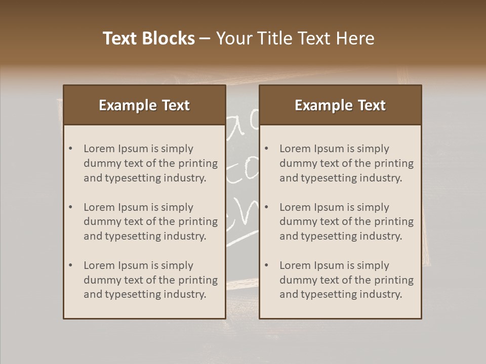 Textured Writing Down Wooden PowerPoint Template