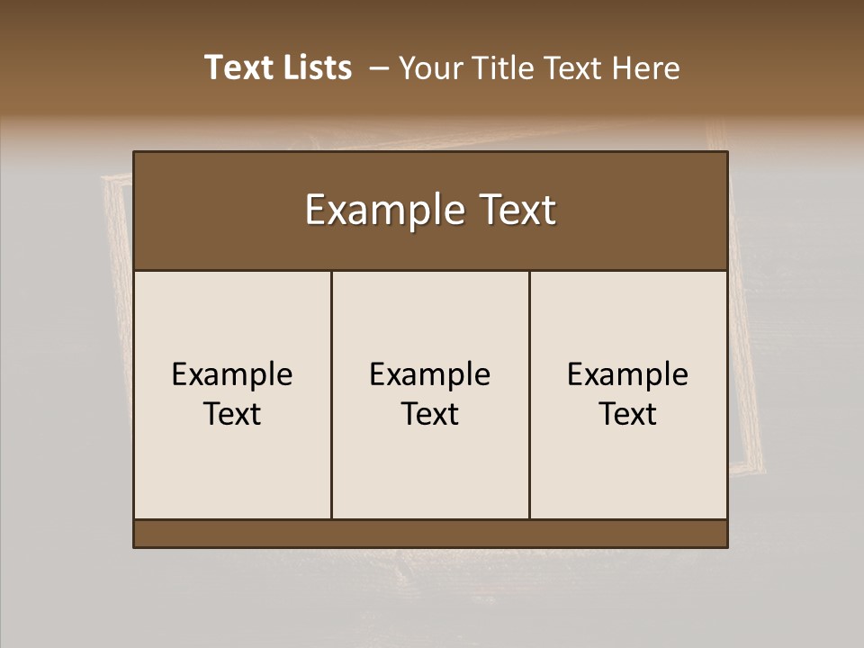 Textured Writing Down Wooden PowerPoint Template