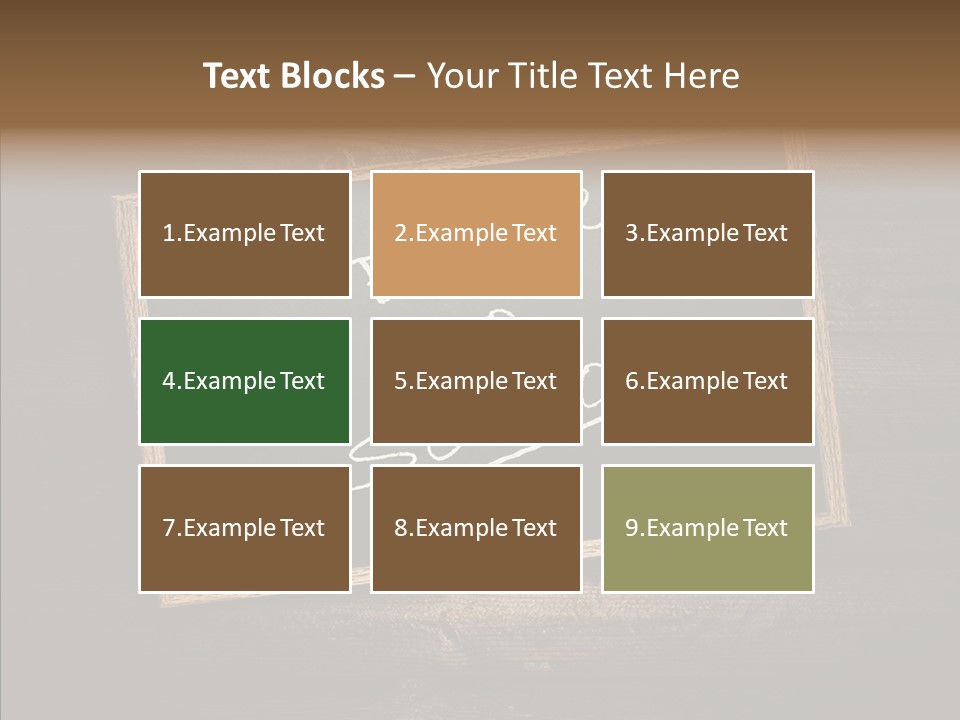 Textured Writing Down Wooden PowerPoint Template