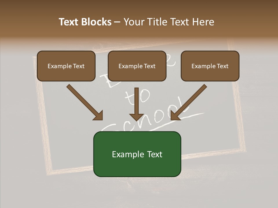 Textured Writing Down Wooden PowerPoint Template