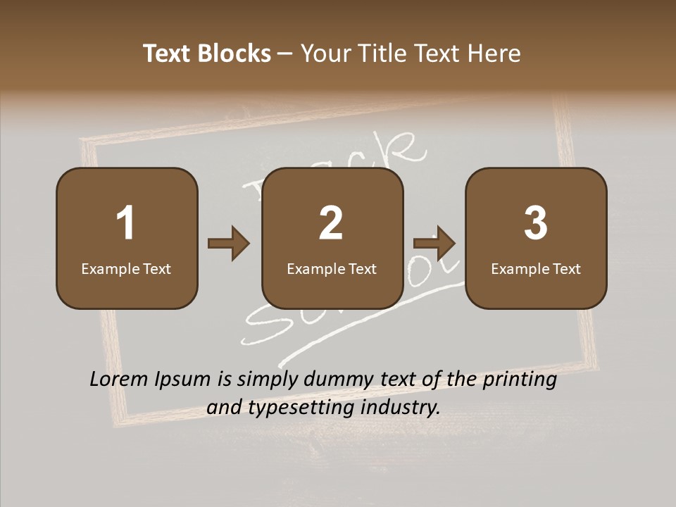 Textured Writing Down Wooden PowerPoint Template