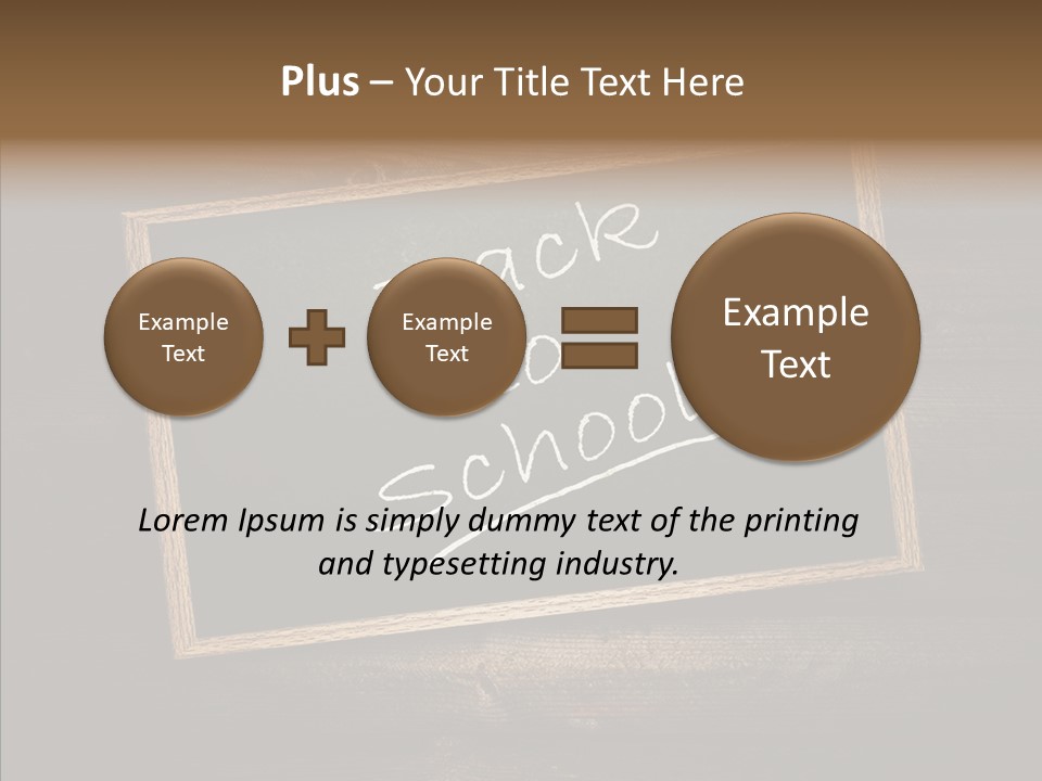 Textured Writing Down Wooden PowerPoint Template