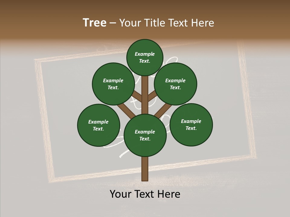 Textured Writing Down Wooden PowerPoint Template