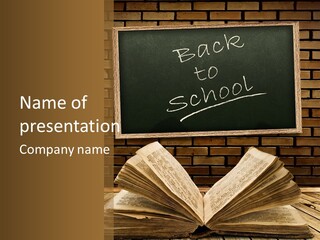 Blackboard Construction Writing PowerPoint Template