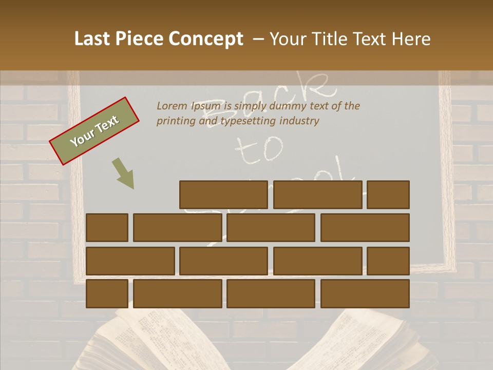 Blackboard Construction Writing PowerPoint Template