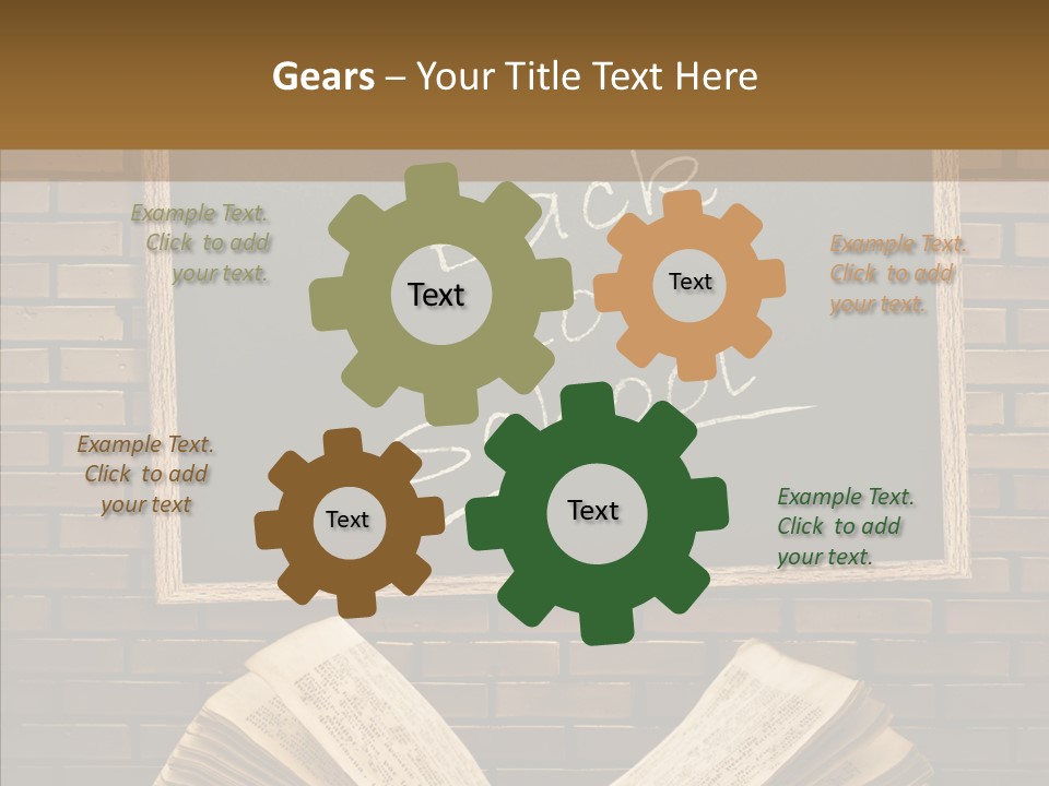 Blackboard Construction Writing PowerPoint Template