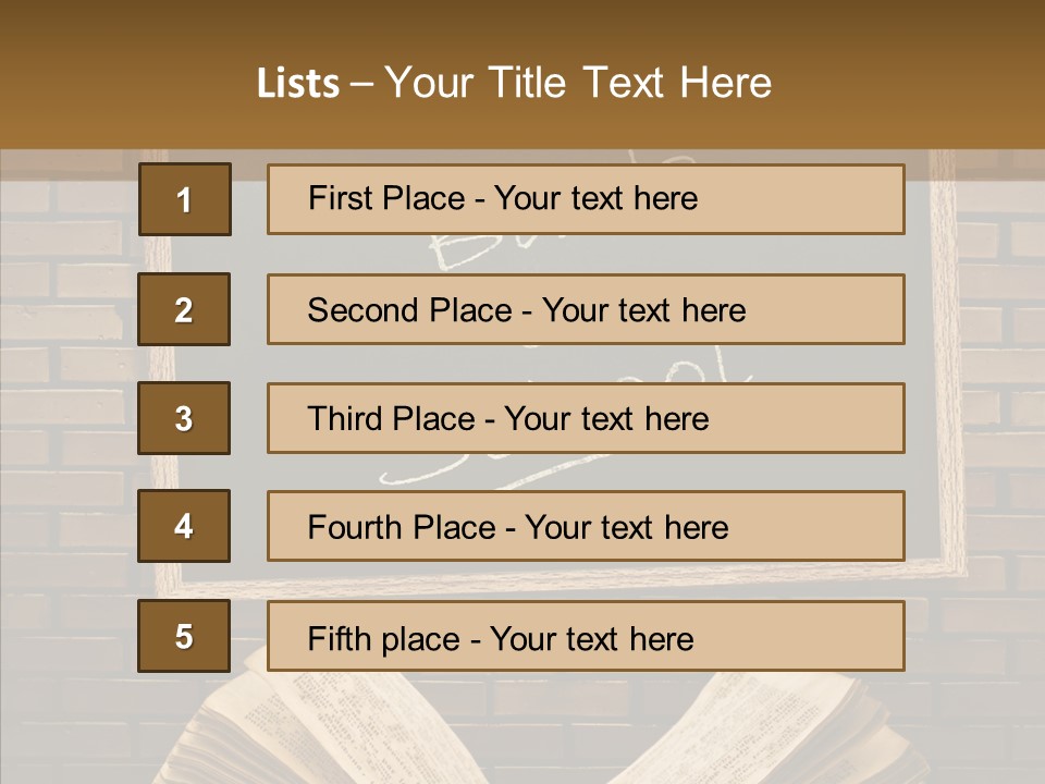 Blackboard Construction Writing PowerPoint Template