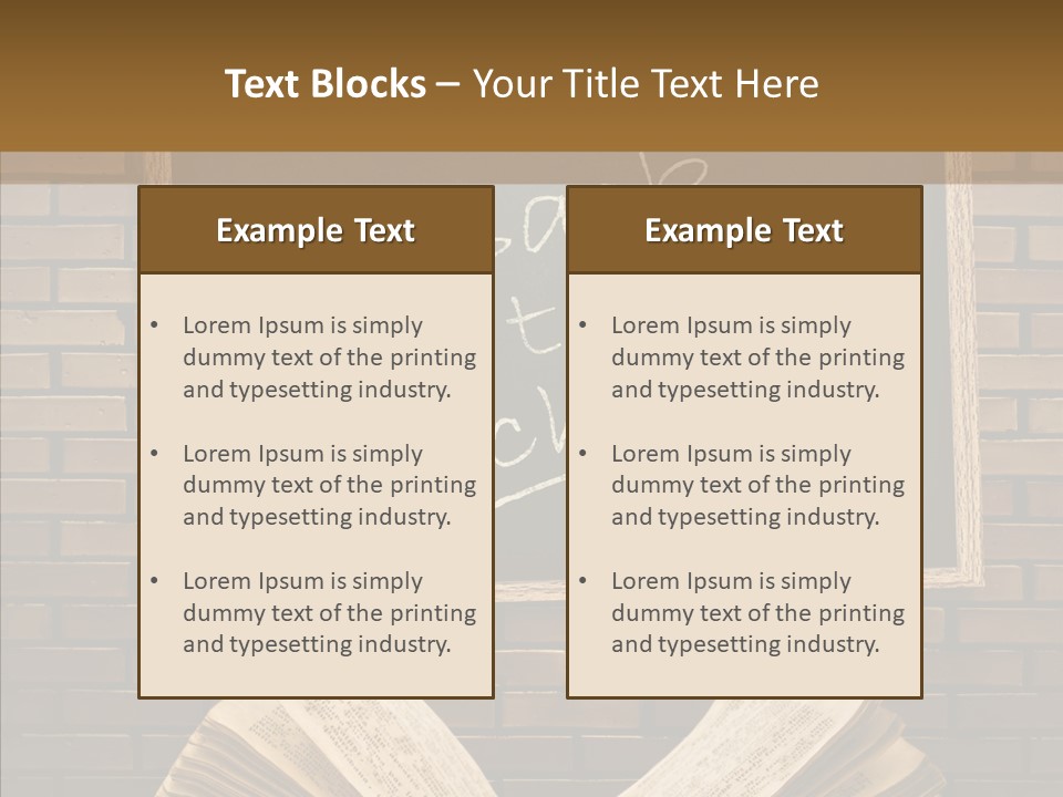 Blackboard Construction Writing PowerPoint Template