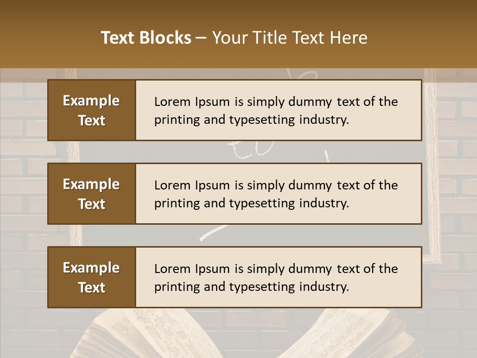 Blackboard Construction Writing PowerPoint Template