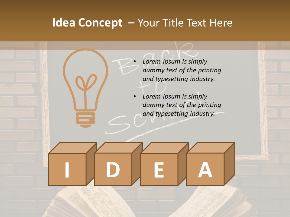 Blackboard Construction Writing PowerPoint Template