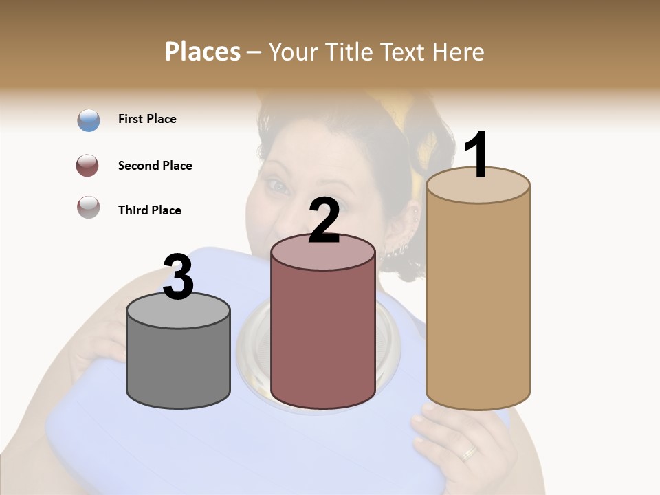 Care Young Girl PowerPoint Template