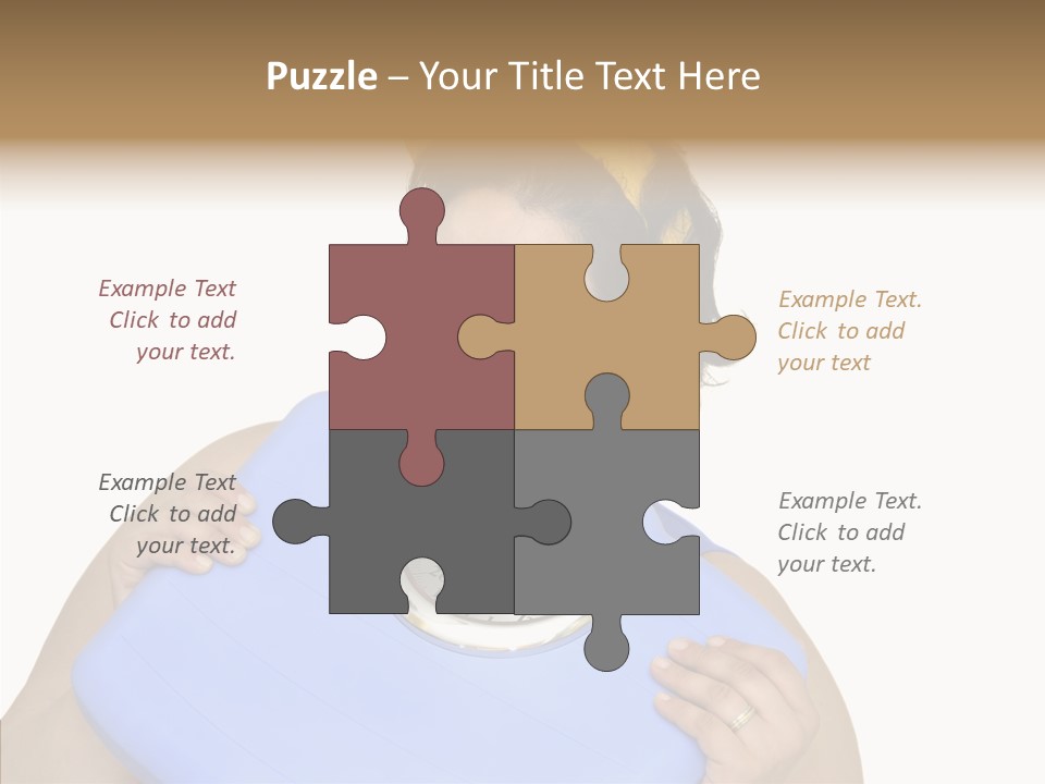 Care Young Girl PowerPoint Template