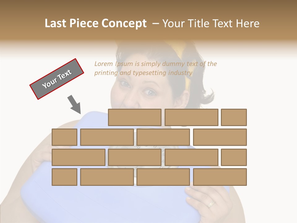 Care Young Girl PowerPoint Template