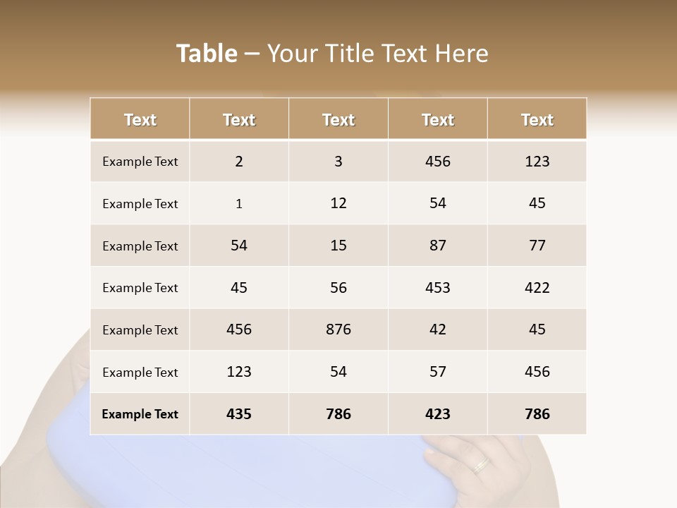 Care Young Girl PowerPoint Template