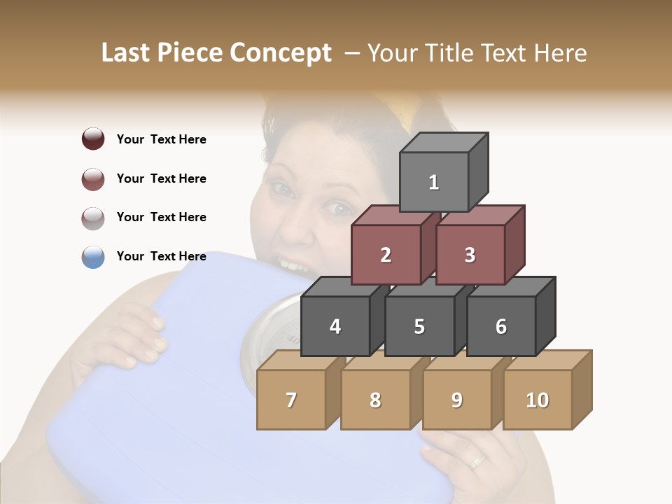 Care Young Girl PowerPoint Template