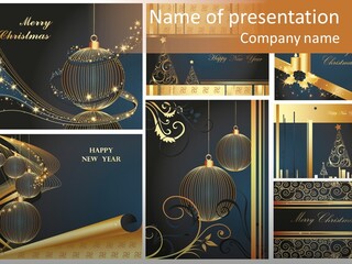 Cold Happy Tree PowerPoint Template