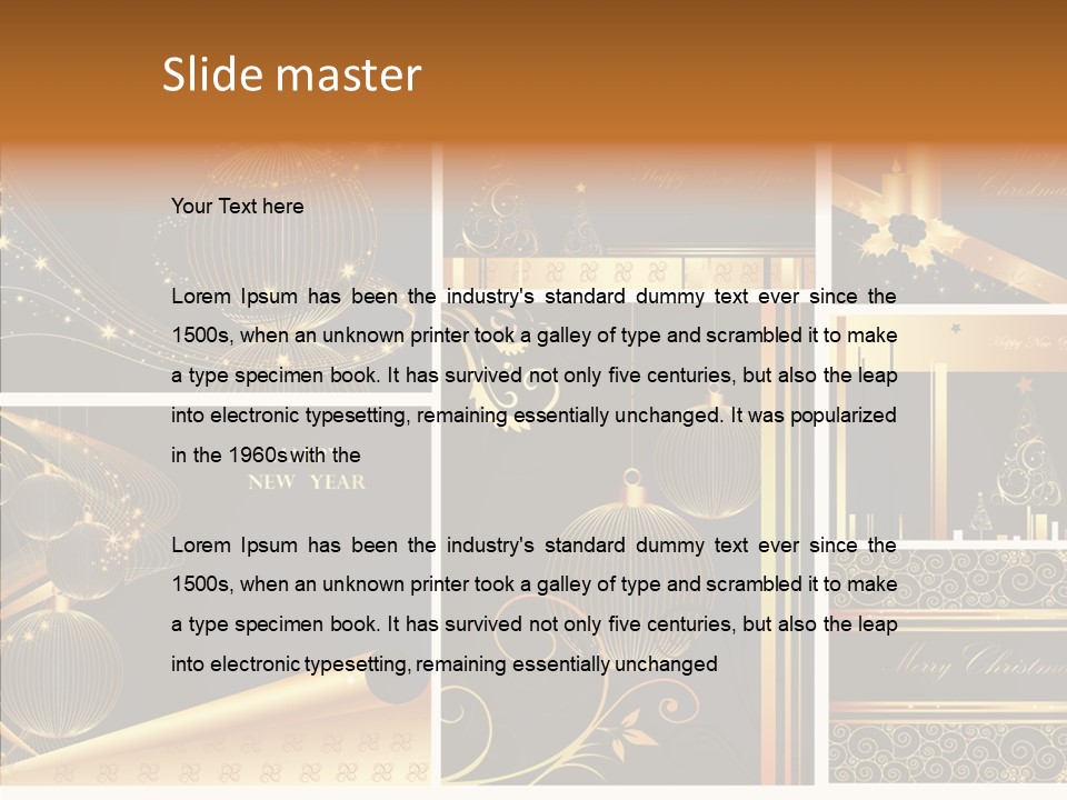 Cold Happy Tree PowerPoint Template