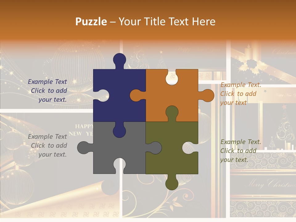 Cold Happy Tree PowerPoint Template