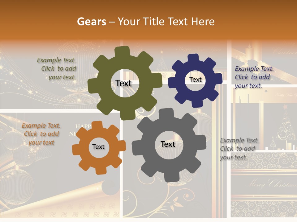 Cold Happy Tree PowerPoint Template