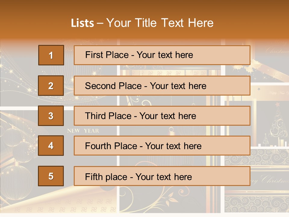 Cold Happy Tree PowerPoint Template