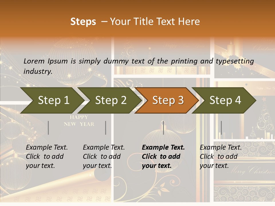 Cold Happy Tree PowerPoint Template