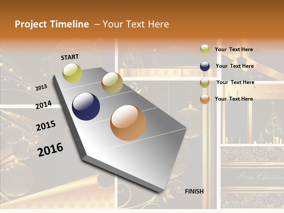 Cold Happy Tree PowerPoint Template
