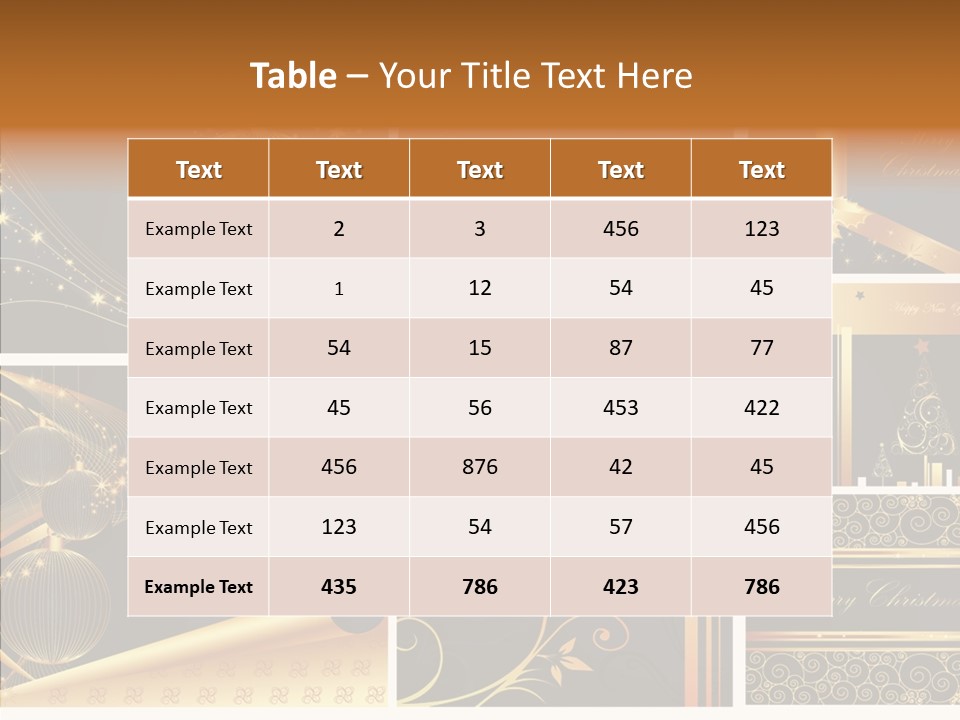 Cold Happy Tree PowerPoint Template