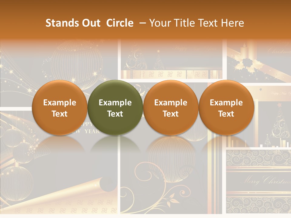 Cold Happy Tree PowerPoint Template