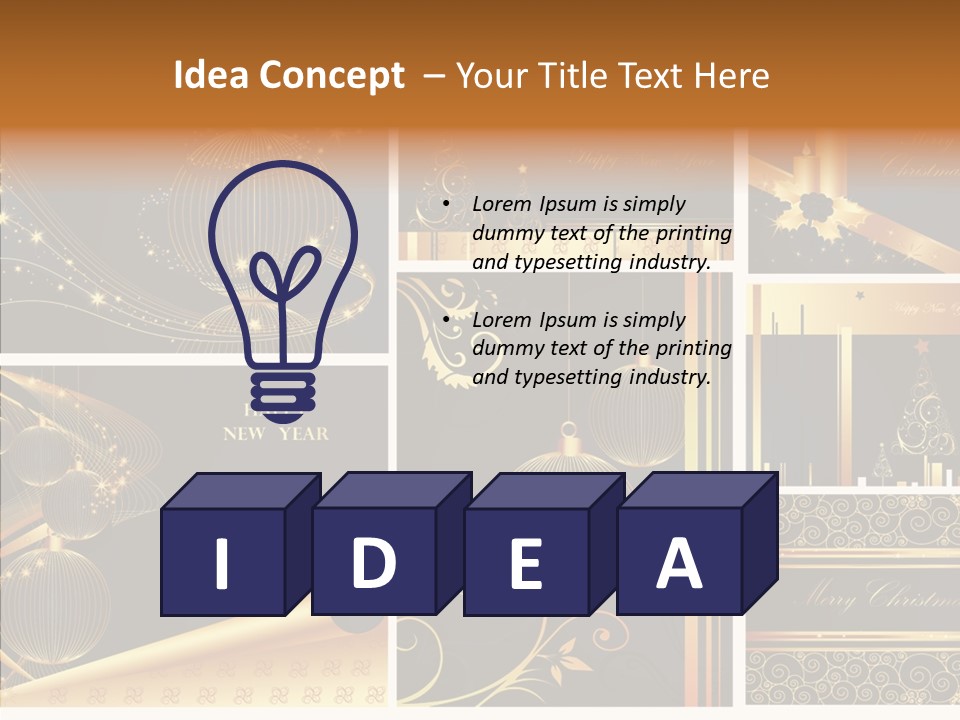 Cold Happy Tree PowerPoint Template