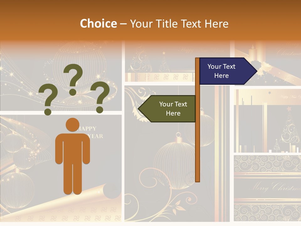 Cold Happy Tree PowerPoint Template