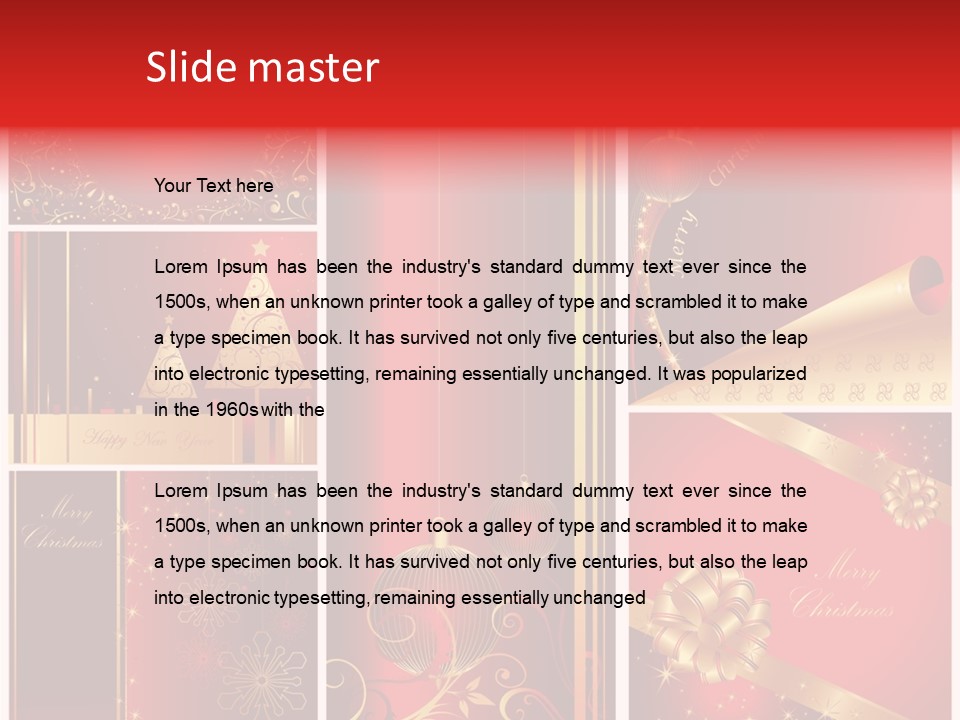 Vector Snow Abstract PowerPoint Template