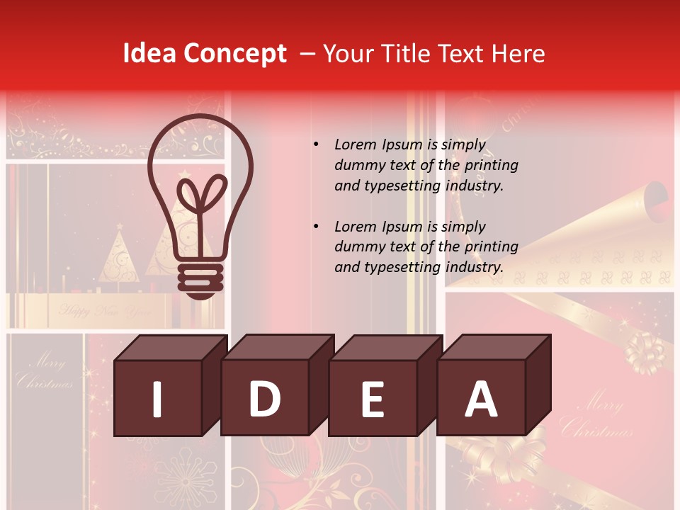 Vector Snow Abstract PowerPoint Template