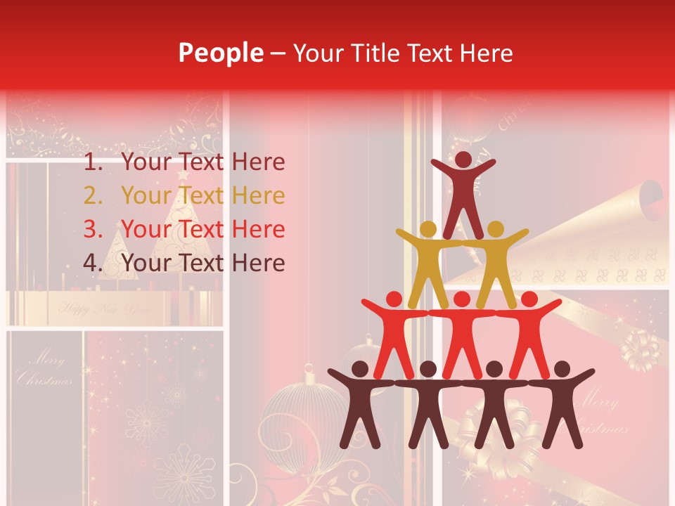 Vector Snow Abstract PowerPoint Template