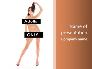 Fun Nudity Hape PowerPoint Template