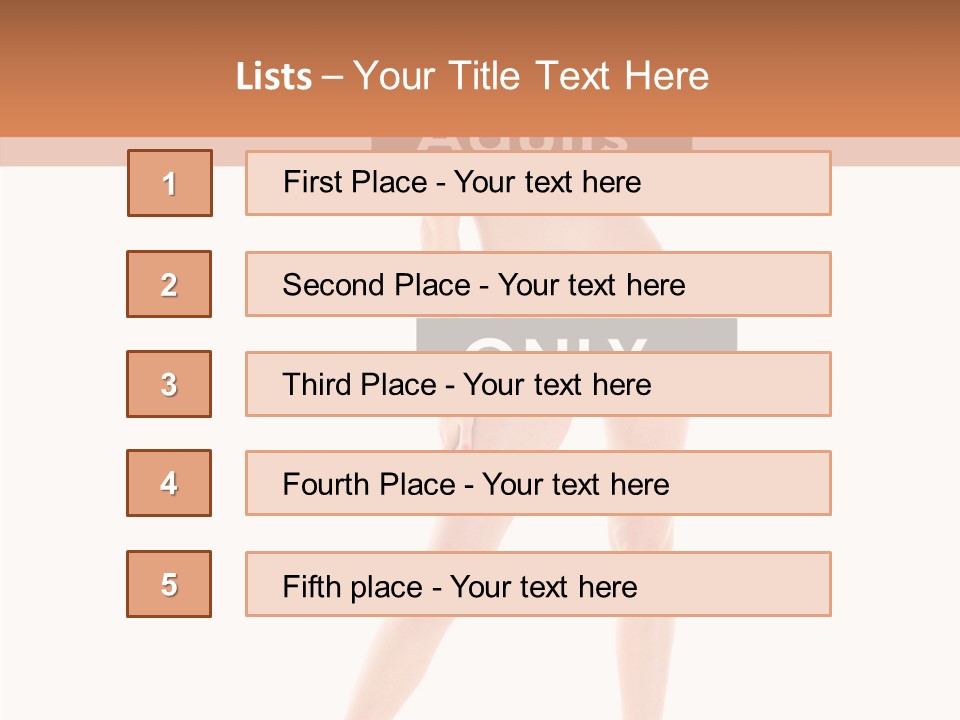 Fun Nudity Hape PowerPoint Template