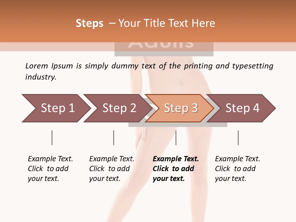 Fun Nudity Hape PowerPoint Template