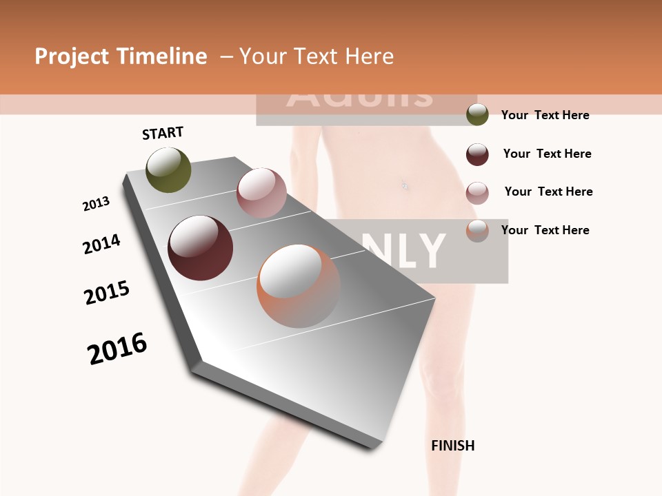 Fun Nudity Hape PowerPoint Template