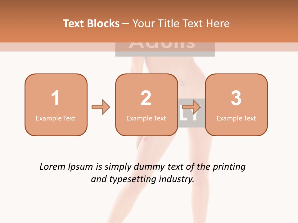 Fun Nudity Hape PowerPoint Template