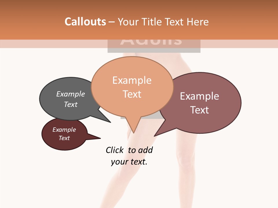 Fun Nudity Hape PowerPoint Template