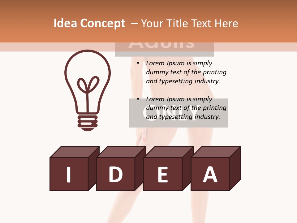 Fun Nudity Hape PowerPoint Template