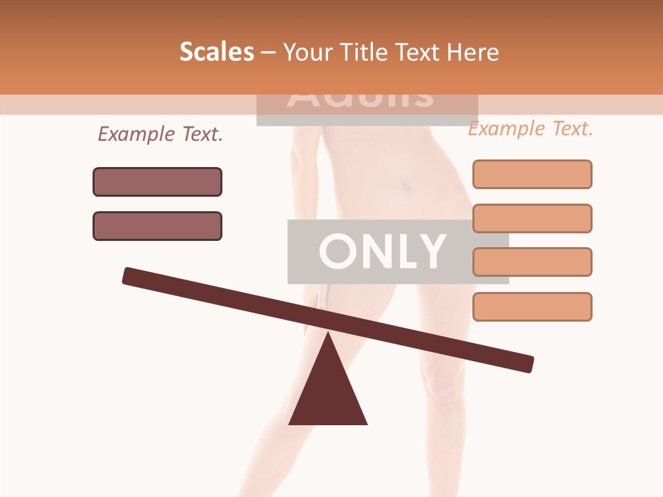 Fun Nudity Hape PowerPoint Template