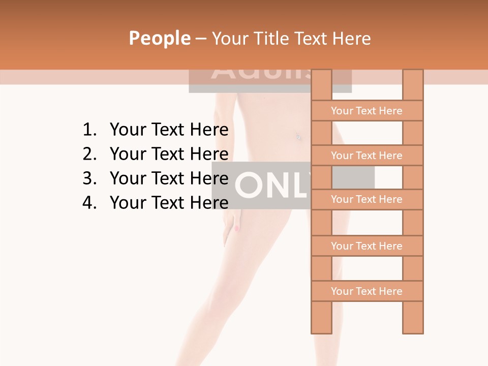 Fun Nudity Hape PowerPoint Template