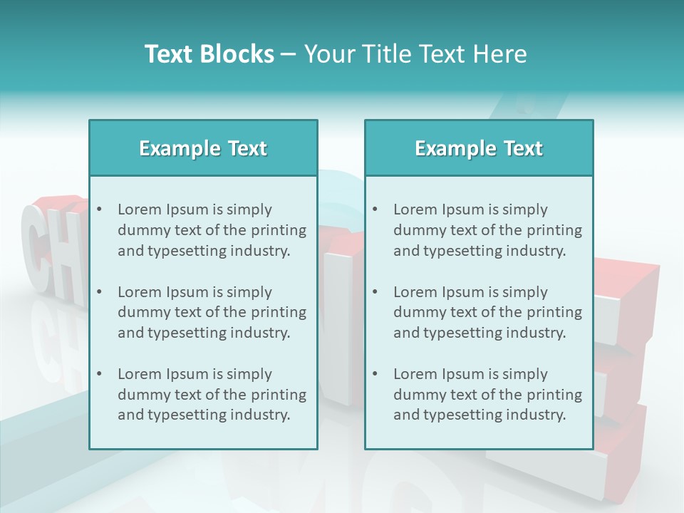 Solve Trouble Blocking PowerPoint Template