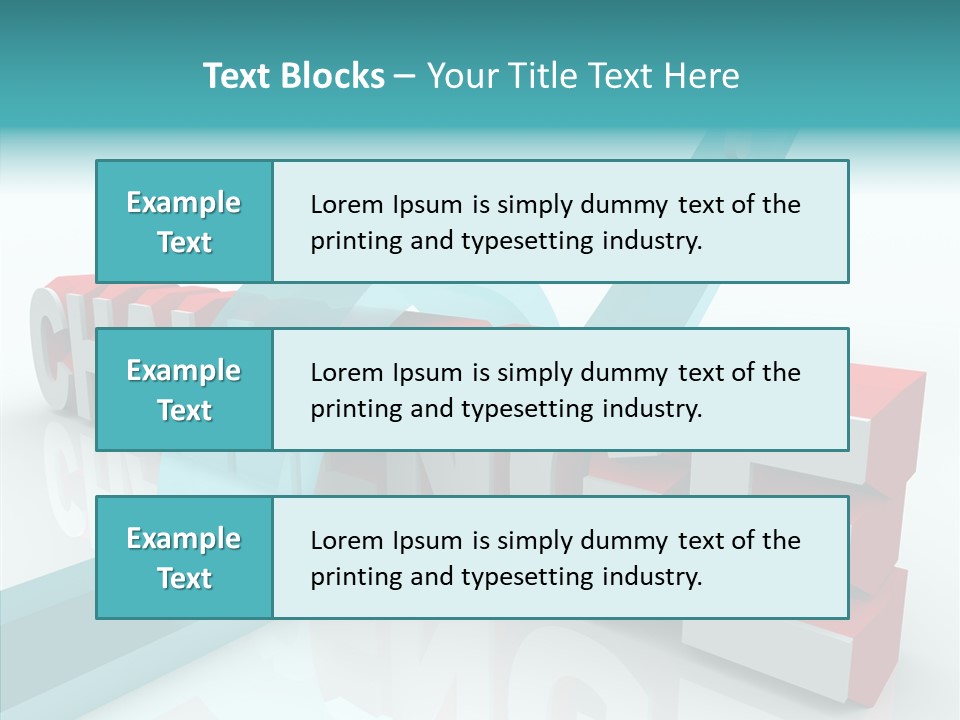Solve Trouble Blocking PowerPoint Template