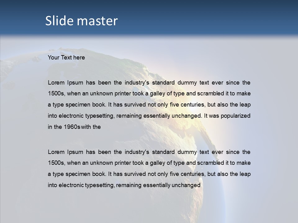 Ocean Sunrise Mediterranean PowerPoint Template