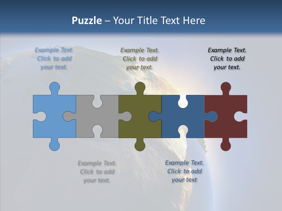 Ocean Sunrise Mediterranean PowerPoint Template