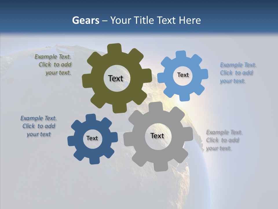 Ocean Sunrise Mediterranean PowerPoint Template
