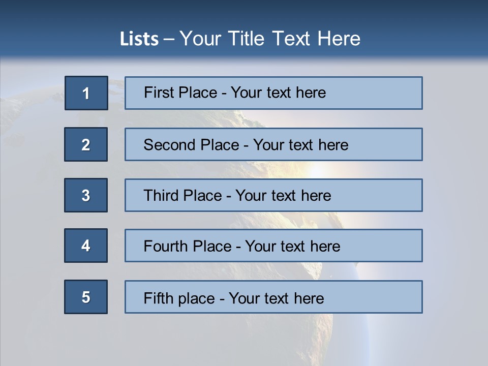 Ocean Sunrise Mediterranean PowerPoint Template