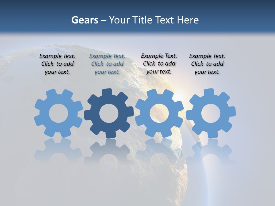 Ocean Sunrise Mediterranean PowerPoint Template