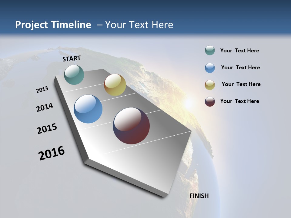 Ocean Sunrise Mediterranean PowerPoint Template